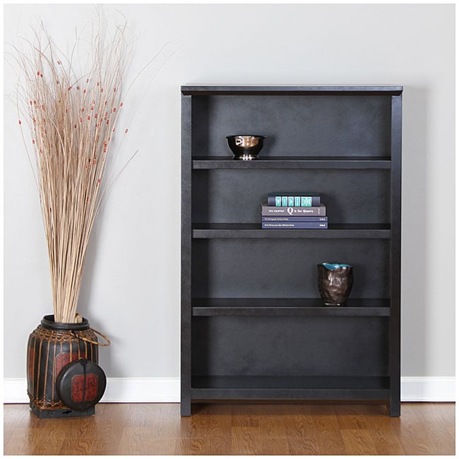 Bailey 48 inch Hand rubbed Ebony Bookcase