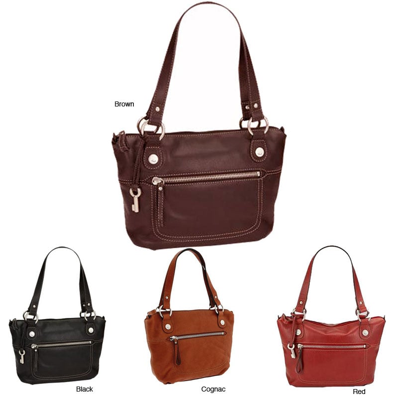 Fossil Hanover Leather Satchel  