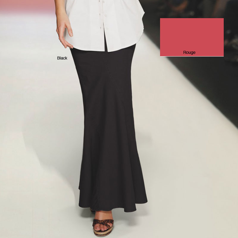 misses long black skirt