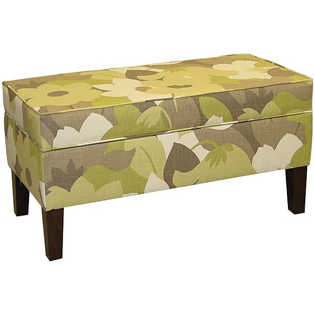 Jenny Upholstered Esprit Pear Storage Bench  