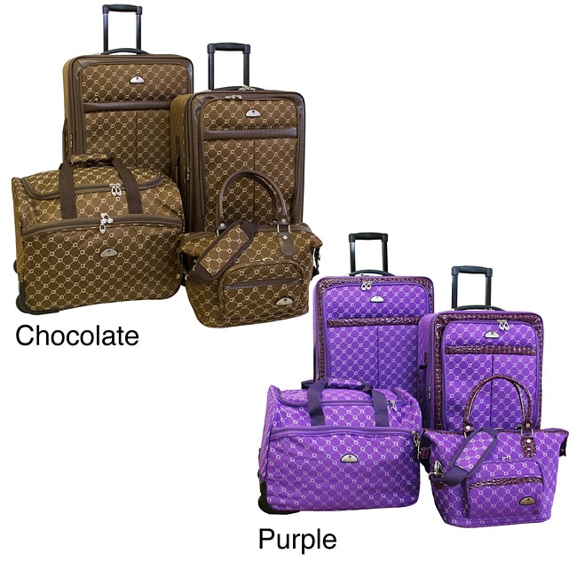 American Flyer Signature 4 piece Luggage Set  