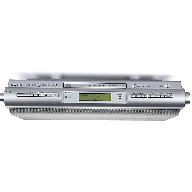 Sony ICFCDK50 Under Kitchen CD Clock Radio