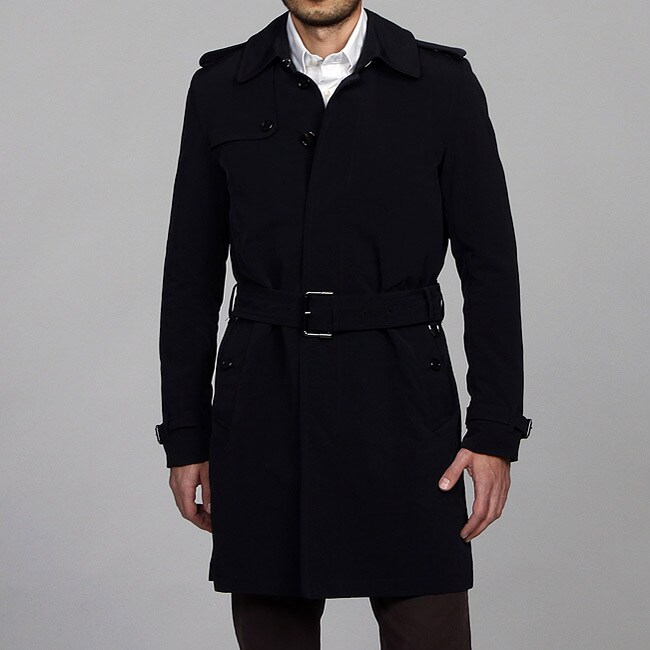 Burberry Men's Black Full-length Trench Coat - Free Shipping Today ...