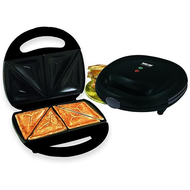 Better Chef IM-284B Black Sandwich Panini Maker Compact Grill