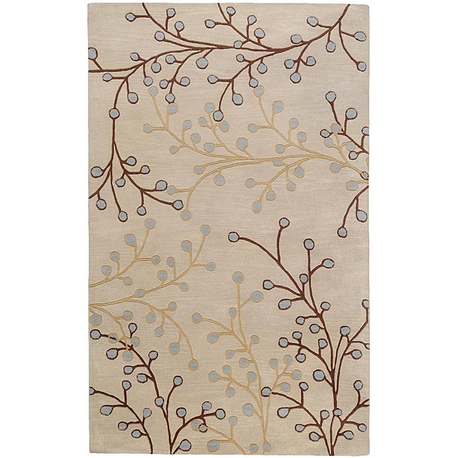 Hand tufted Whimsy Ivory Wool Rug (5 x 8)  