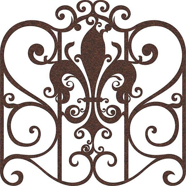 Gates and Fleur De Lis Felt Cutout  