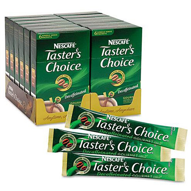 Shop Nescafe Taster's Choice Decaf Coffee Sticks (Case of 72) Free