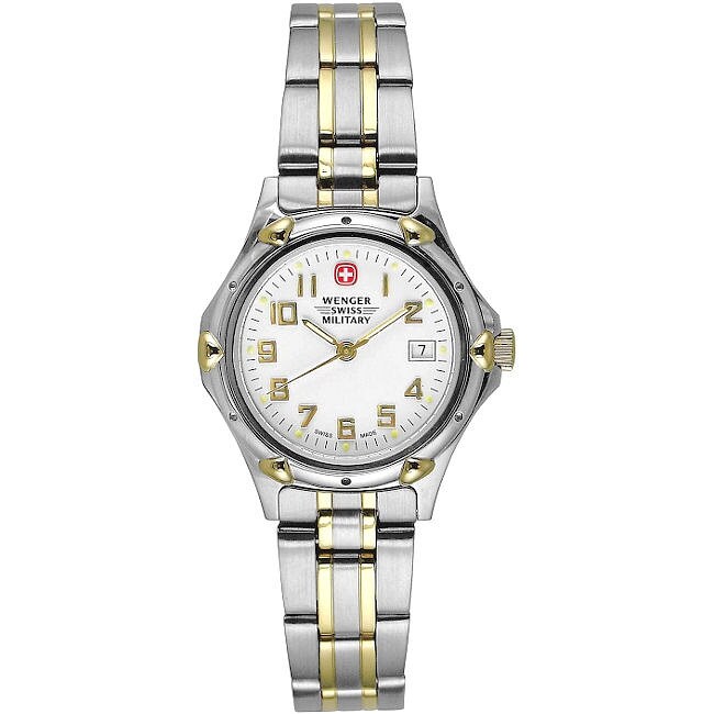 Wenger Women's Standard Issue Two-tone 18k Gold Swiss Date Watch - Free ...