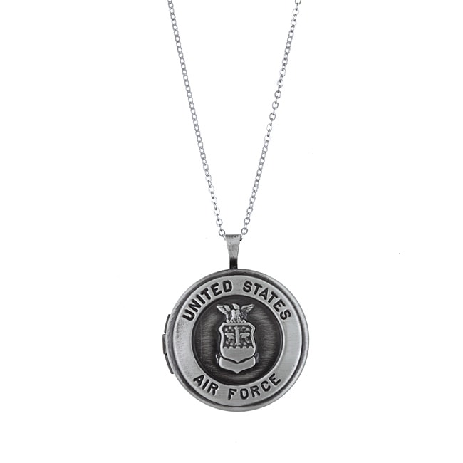 Sterling Essentials Sterling Silver 18 inch Air Force Necklace