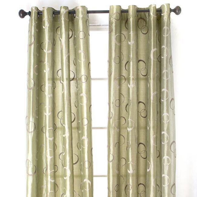 Jasper Circles Sage 84-inch Panel Pair with Grommets