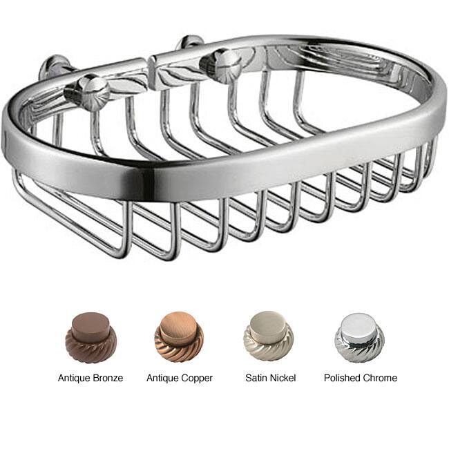 Allied Brass Solid Brass Shower Soap Basket