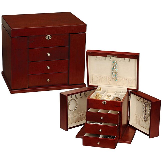 Seya Fully Locking Cherry Jewelry Box