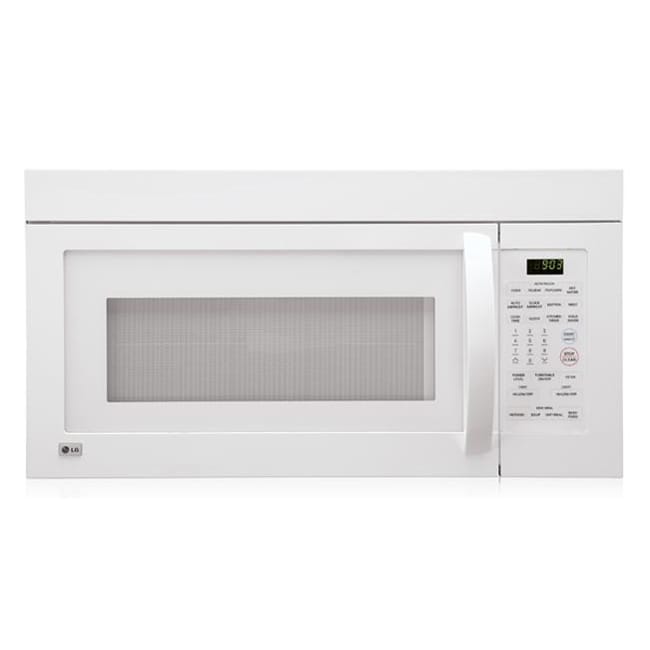 LG 1.6 Cu.Ft. 1000W White Over The Range Microwave (Refurbished 