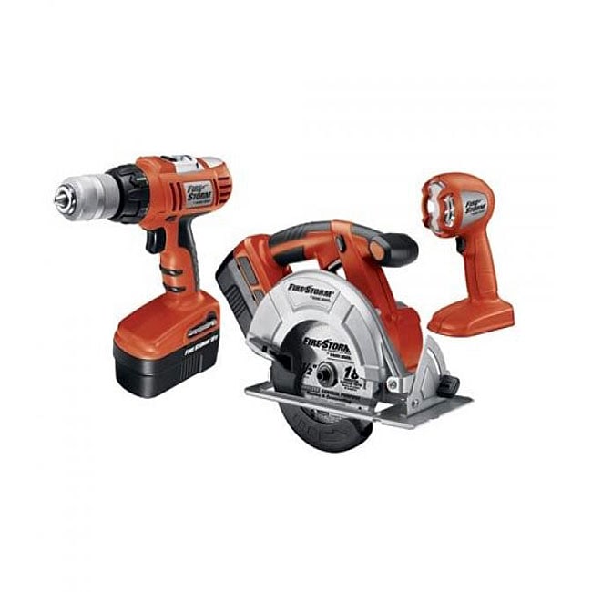 Black Decker Fs318sc 2 Firestorm 18v Cordless 3 Tool Combo Kit