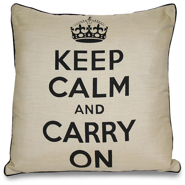 Keep Calm and Carry On Pillow