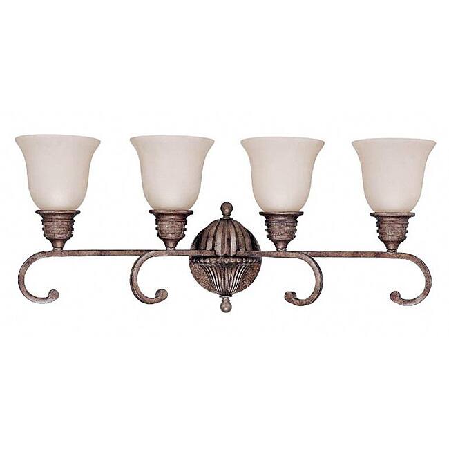 Belvedere 4-light Crackle Bullion Wall Sconce