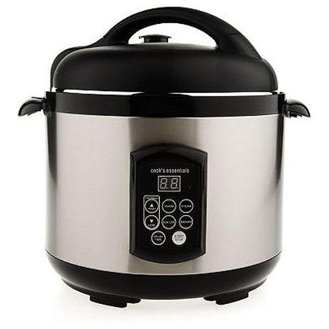 CooksEssentials Stainless Steel Nonstick 10 qt. Pressure Cooker w