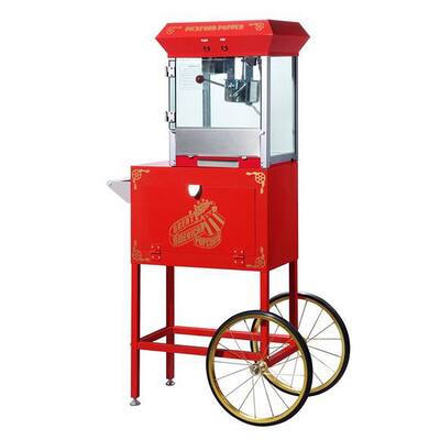 Red Pickford 6070 4-oz Theater Style Popcorn Machine and Cart