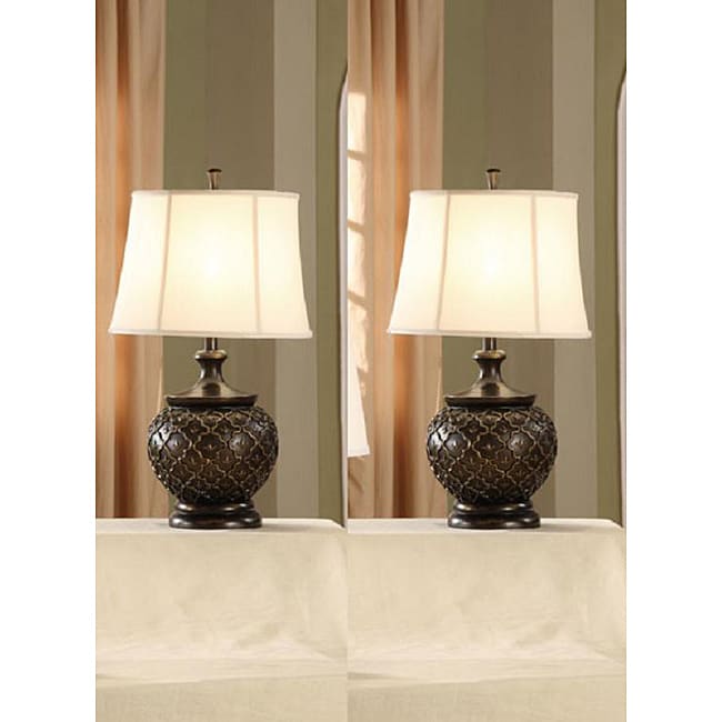 Rosita Ortiz 27 inch Brown Table Lamps (Set of 2)