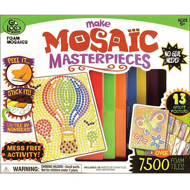 Shop Foam Mosaics Make Mosaic Masterpieces Kit Free Shipping On