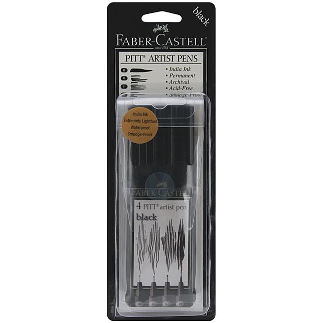 Pitt Black Artist Pens (Pack of 4) Today 