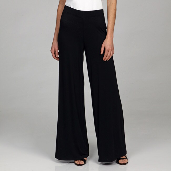 Adrienne Vittadini Women's Wide Leg Pants - 13394278 - Overstock.com ...