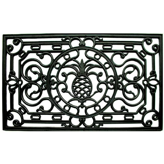 Renaissance Pineapple Rubber Door Mat (3' x 2')