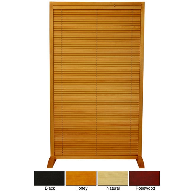 Wooden 5 foot Freestanding Shutter Room Divider (China)