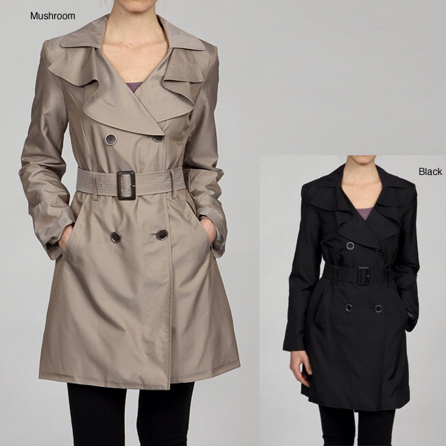 Anne Klein Women's Double-breasted Trench Coat - Free Shipping On ...