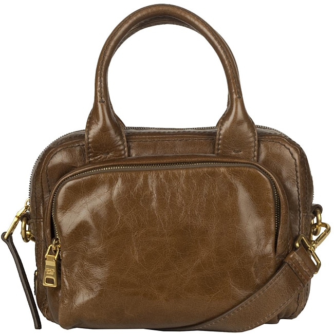 Prada BN2010 Brown Leather Satchel