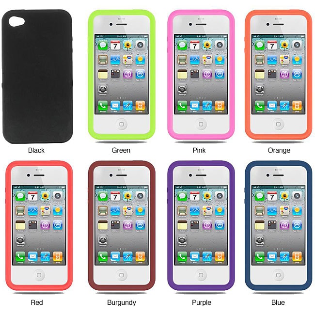 Verizon iPhone 4 Premium Silicone Skin Protective Case  