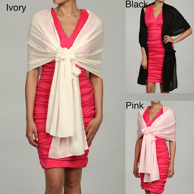 Ilana Wolf Chiffon with Flower Wrap  