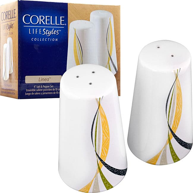 Corelle LifeStyles Collection Linea Salt/ Pepper Set