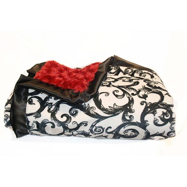 Minky Couture Red Brooke Blanket - Free Shipping Today ...