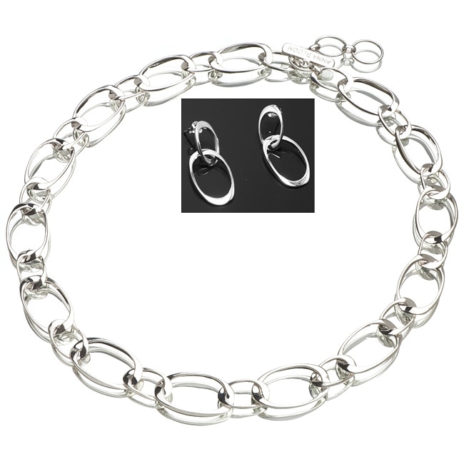   Sterling Silver Infinity Link Jewelry Set (USA)  