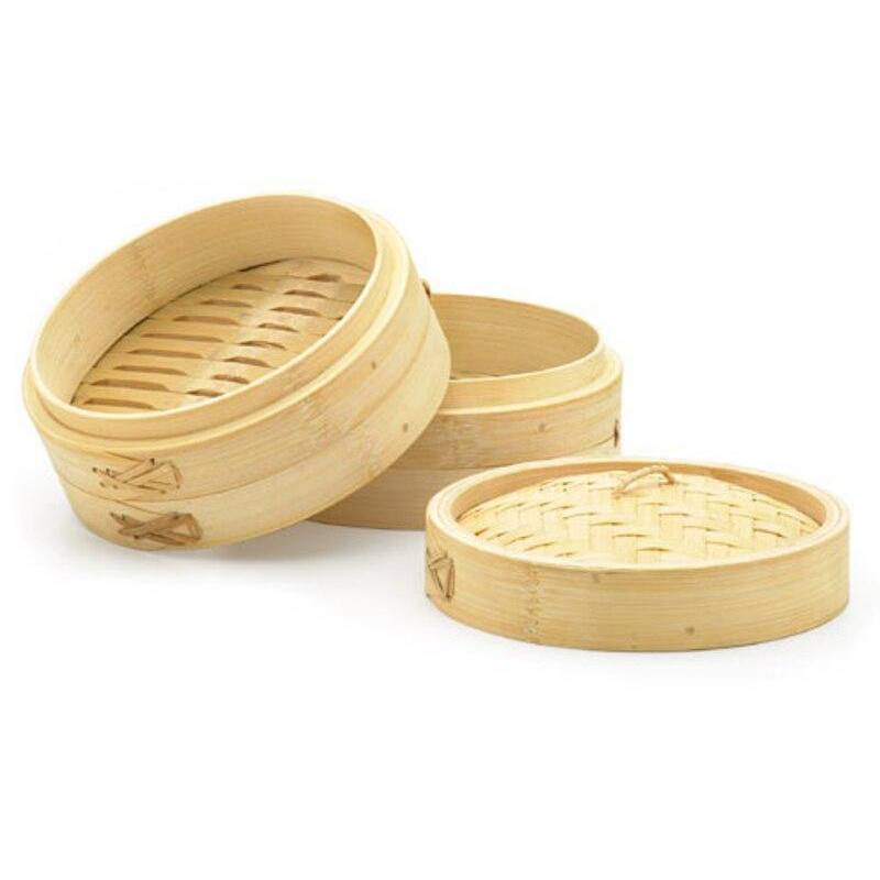 Bamboo 3-piece 12-in Steamers (Set of 2)