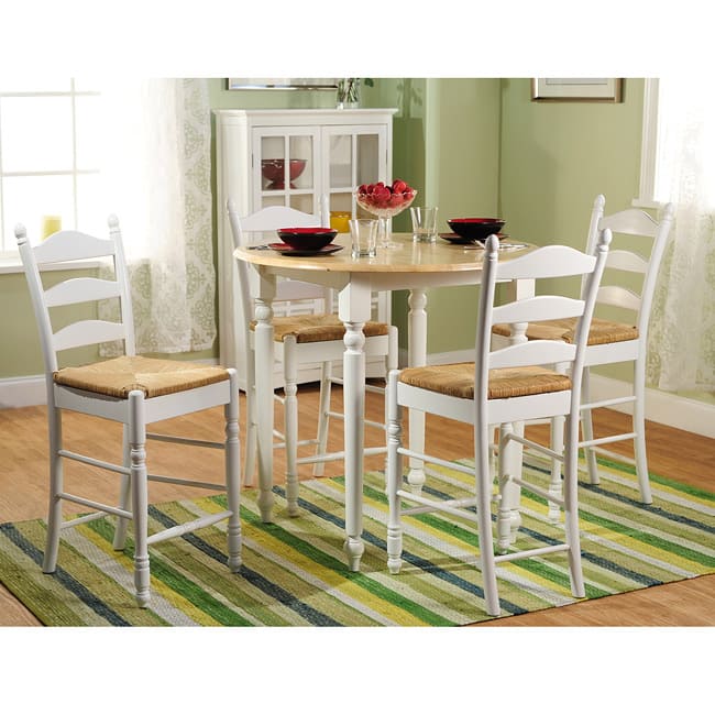 Simple Living Round Counter Height 5-pc Chair and Table Set