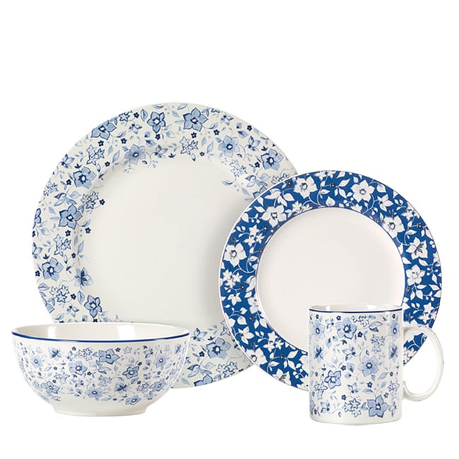 Pfaltzgraff Blue Meadows 16-piece Dinnerware Set - Free Shipping Today ...