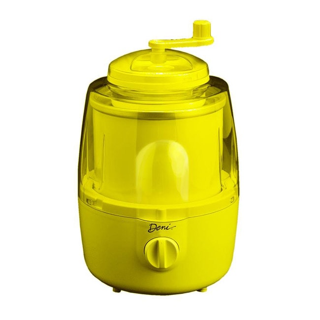 Deni K23612 Yellow 1.5 quart Quick Freeze Automatic Ice Cream