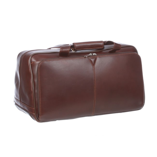 Johnston & Murphy 20 inch Smooth Leather Carry On Cabin Duffel