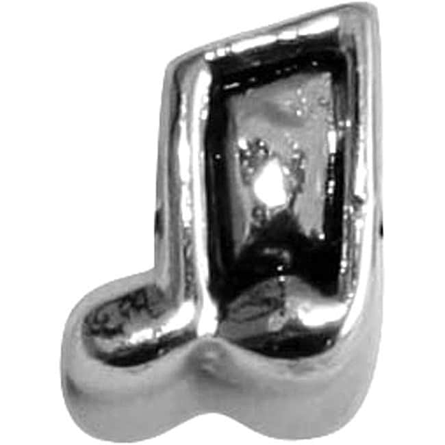 Amanda Blu Silverplated Music Note Bead  