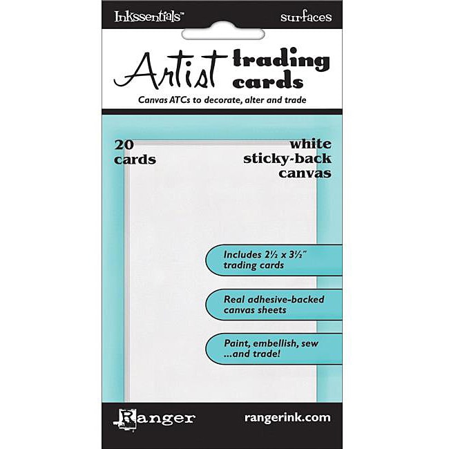   Surfaces White Sticky Backed ATCs (Pack of 20)  