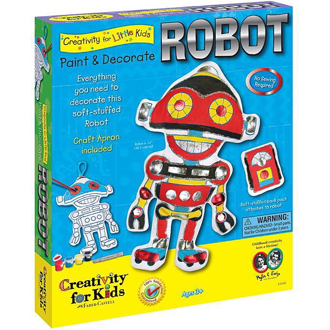 Paint and Decorate Fabric Robot Kit Today $13.08