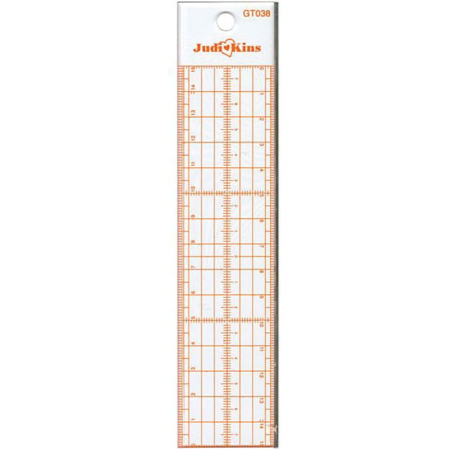 Judikins Steel Edge Hi Vis 15 cm Metric Ruler  