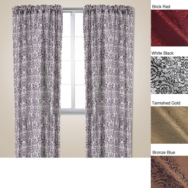 Taffeta 96 inch Seville Curtain Panel Pair