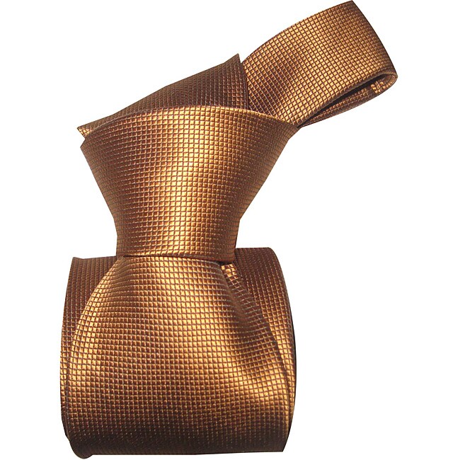Dmitry Men's Bronze Italian Silk Tie Free Shipping Today Overstock