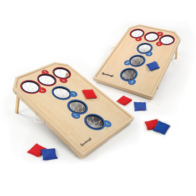 Trademark Gameroom Corona Bean Bag Toss Game - Portable Cornhole Set With 2 Boards & 8 Bags