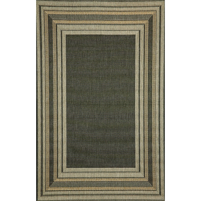 Sonoma Black Border Rug (7'10 Square) Round/Oval/Square