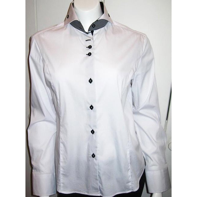 Dolce Guava Womens White Cotton Tailored Shirt  