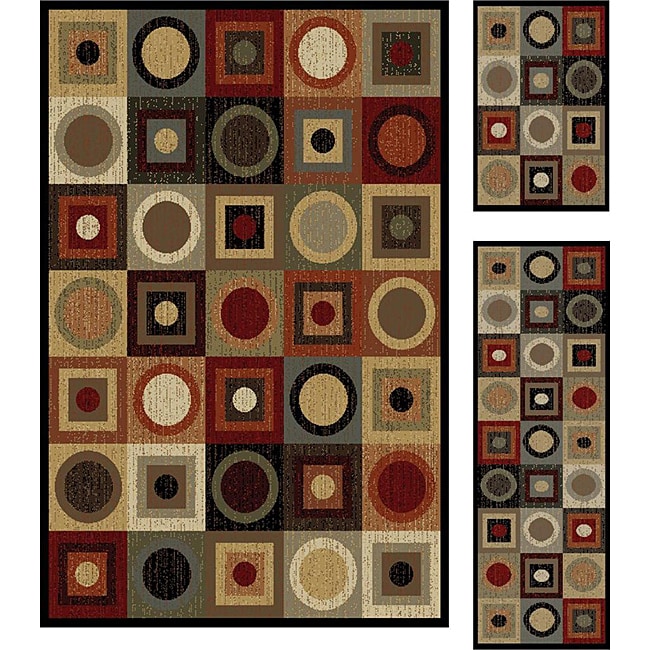 Multi Collection Set of 3 Area Rugs (18x28, 18x5, 5x7) Today $